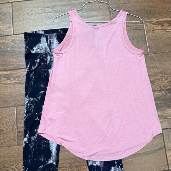 Workout Outfit Old Navy Galatic PowerPress & ANA Tank Sz M/L Yoga Outfit - Picture 9 of 10